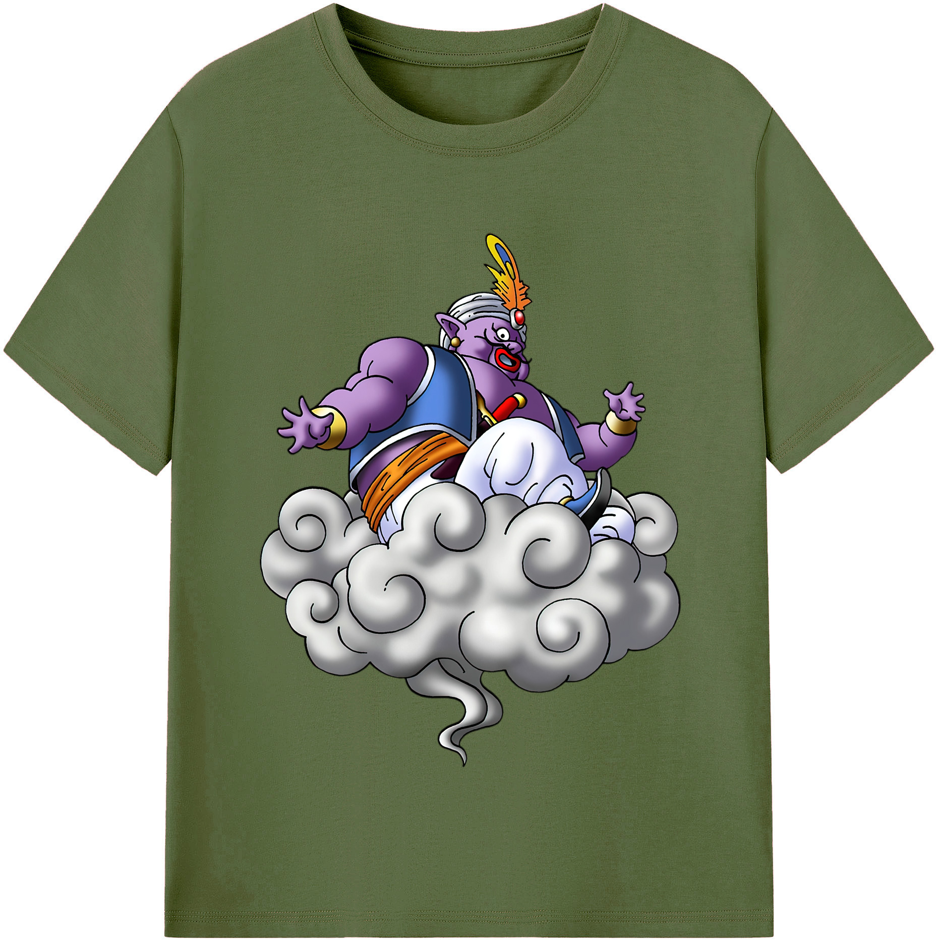 （画像用） ドラゴンクエスト Doragon Kuesuto Dragon Quest 綿100％半袖Tシャツ（フロントプリント）